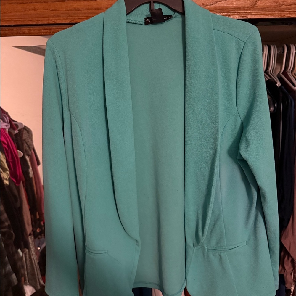 Fashion to Figure Aqua Blazer